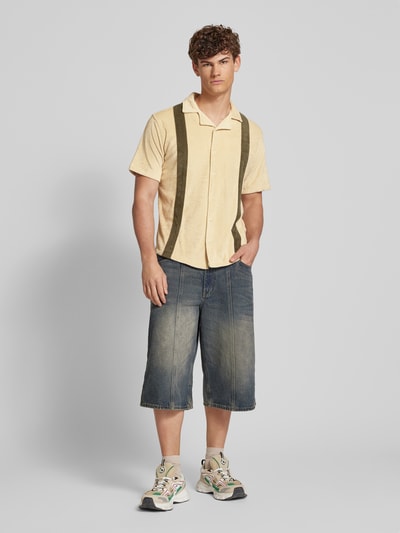 Blend Regular fit vrijetijdsoverhemd met resortkraag, model 'EUGEN' Zand - 1