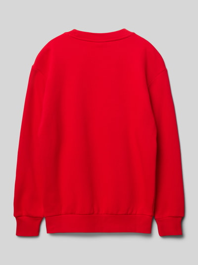 CHAMPION Sweatshirt mit Label-Print Rot 3