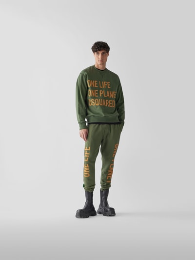 Dsquared2 Sweathose mit Prints Olivgrün 1