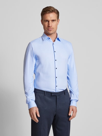 Jake*s Slim Fit Business-Hemd mit Kentkragen Bleu 4