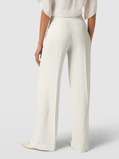 Calvin Klein Womenswear Spodnie o kroju wide leg fit z zakładkami w pasie i wpuszczanymi kieszeniami w stylu francuskim Biały 5