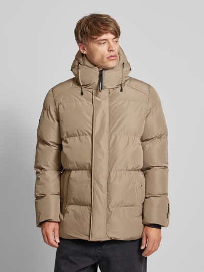 Superdry Steppjacke mit Stehkragen Sand 4