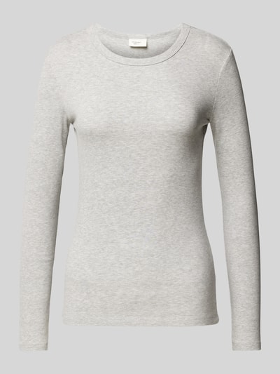 Gina Tricot Longsleeve mit Streifenmuster Hellgrau 2