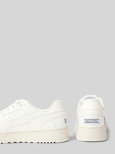 Marc O'Polo Low Top Sneaker aus Rindsleder Weiss 2