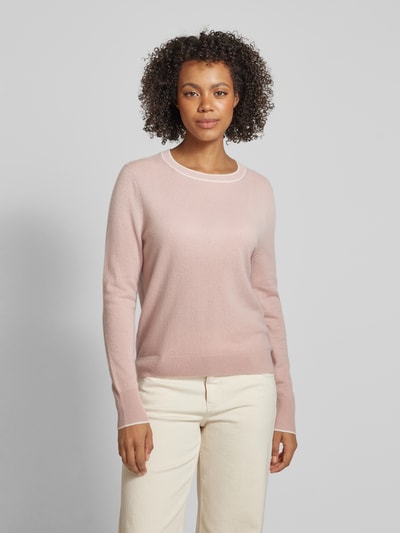 Jake*s Collection Gebreide pullover met ronde hals Rosé - 4