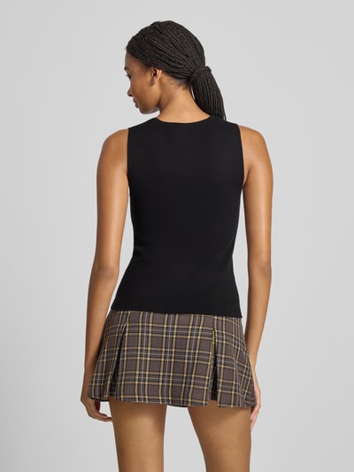 Gina Tricot Weste in Strick-Optik Black 5