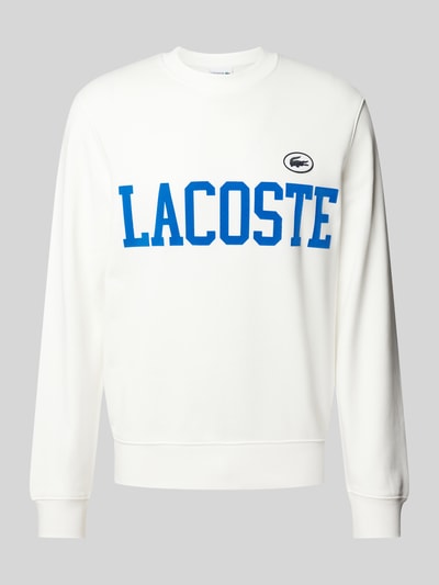 Lacoste Classic Fit Sweatshirt mit Label-Print Offwhite 2