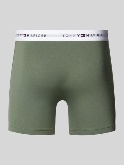 Tommy Hilfiger Boxershorts mit elastischem Label-Bund im 3er-Pack Oliv 3