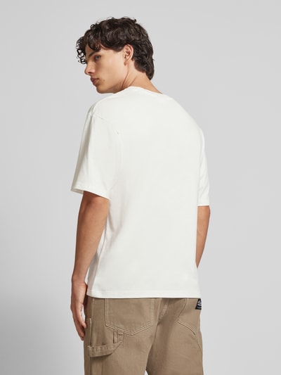 REVIEW T-Shirt mit Label-Print Offwhite 5