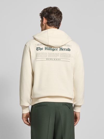 Tommy Hilfiger Regular Fit Hoodie aus reiner Baumwolle Offwhite 5