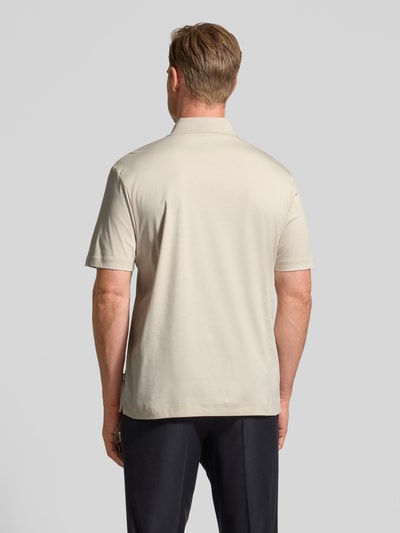 BOSS Regular fit poloshirt van puur katoen Offwhite - 5