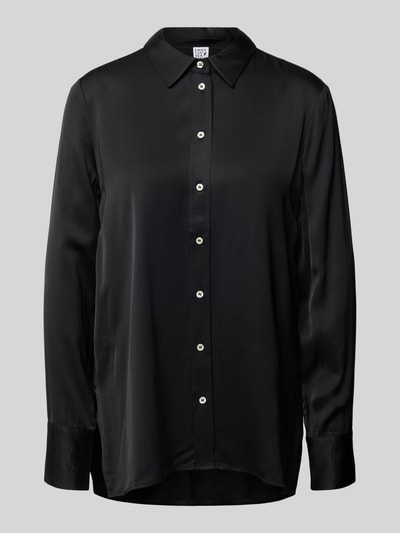 Emily Van den Bergh Bluse mit Tunikakragen BLACK 1