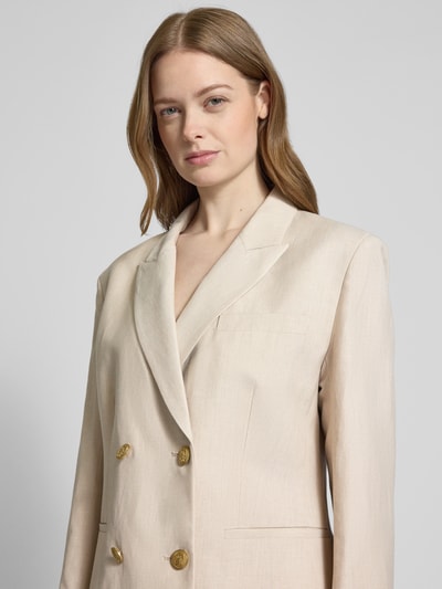 Tommy Hilfiger Regular Fit Blazer mit Leinen-Anteil Beige 3