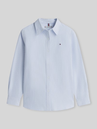 Tommy Hilfiger Regular Fit Freizeithemd aus reiner Baumwolle Hellblau 2