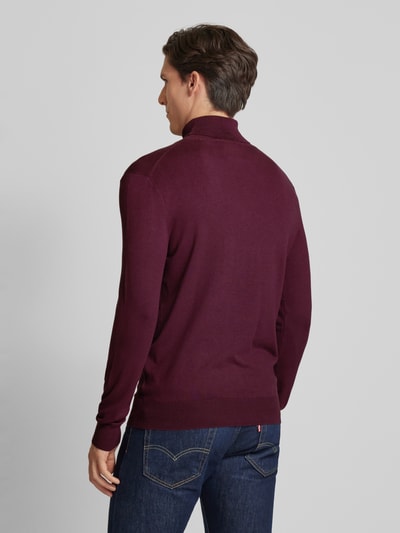 Scotch & Soda Gebreide coltrui Bordeaux - 5