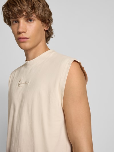 KARL KANI Tanktop mit Label-Stitching Beige 3