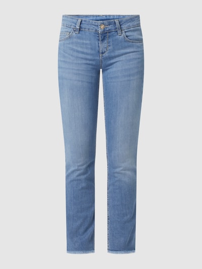 Liu Jo White Slim Fit Jeans mit Viskose-Anteil Modell 'Ideal' Hellblau 2