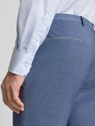 HUGO Slim fit pantalon van wolmix, model 'HESTEN' Lichtblauw - 3