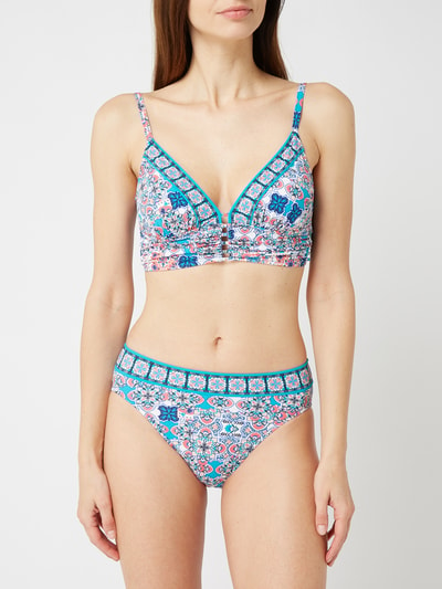 PROFILE BY GOTTEX Bikini-Oberteil mit ornamtentalem Muster Tuerkis 1