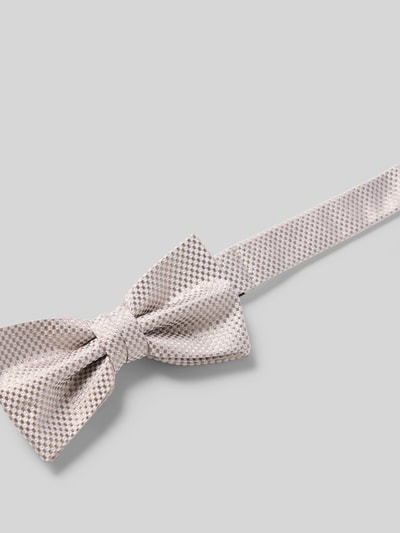 Productfoto, Fliege aus Seide im Set mit Einstecktuch van Roy Robson, beige, structuurpatroon, klassieke vorm, zijde, herenaccessoire