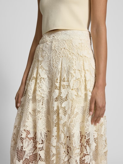 Copenhagen Muse Spódnica midi z półprzezroczystym obszyciem Złamany biały 3