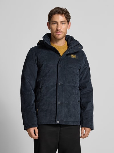 PME Legend Gewatteerd jack van corduroy met labeldetail Marineblauw - 4