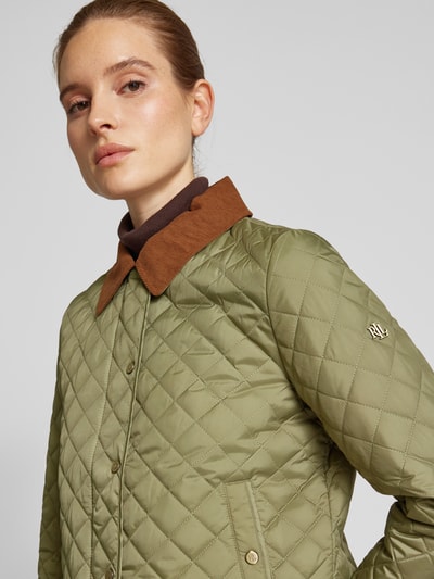 Lauren Ralph Lauren Steppjacke mit Druckknopfleiste Khaki 3