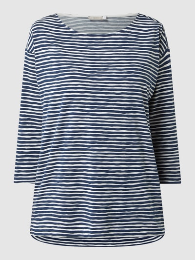 Mey Shirt met streepmotief, model 'Abbi' Marineblauw - 2