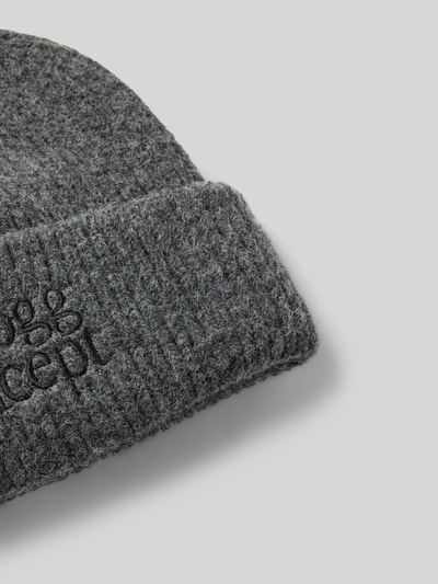 TheJoggConcept Beanie mit Label-Stitching Modell 'VIOL' Anthrazit 2