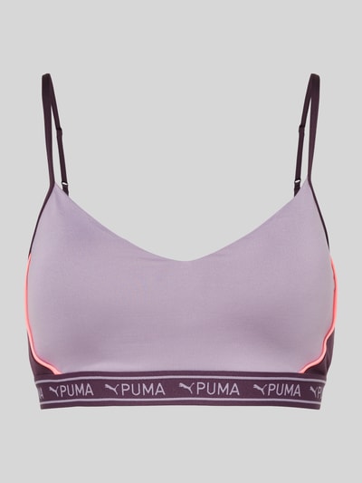 Puma Bustier mit elastischem Logobund Modell 'MOVE STRONG' Pflaume 1