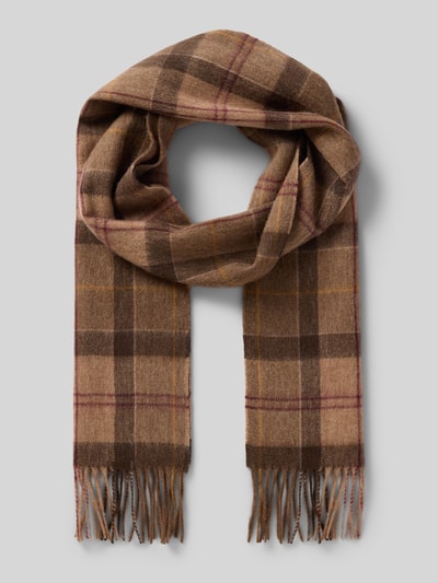 Barbour Schal aus Woll-Kaschmir-Mix Mittelbraun 1