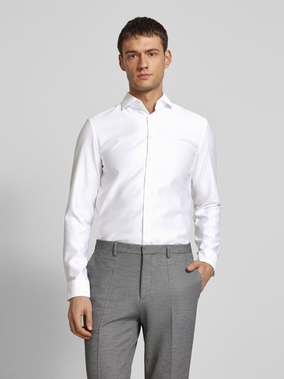 Jake*s Koszula biznesowa o kroju slim fit z kołnierzykiem typu cutaway Biały 4