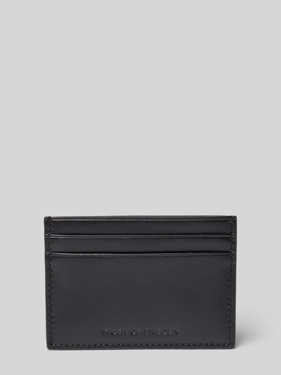 Tiger Of Sweden Kartenetui aus Leder mit Label-Prägung Modell 'WAKE' Black 1