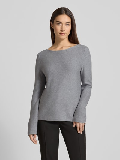 Marc O'Polo Regular fit gebreide pullover van zuiver katoen Middengrijs - 4