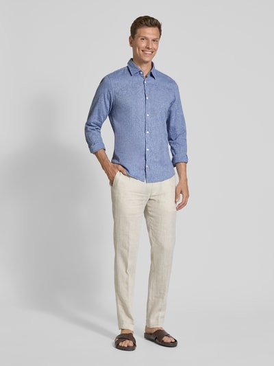 JOOP! Jeans Freizeithemd mit Knopfleiste Modell 'Hanson' Marine 1