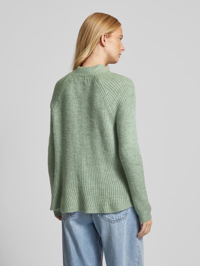 Only Strickpullover mit Mock-Neck Modell 'JADE' Mint Melange 5