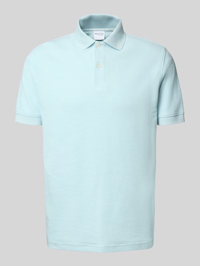 SELECTED HOMME Regular fit poloshirt van katoenmix, model 'JASON' Lichtblauw - 2