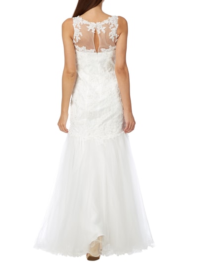 Luxuar Brautkleid im Meerjungfrau-Stil Offwhite 4