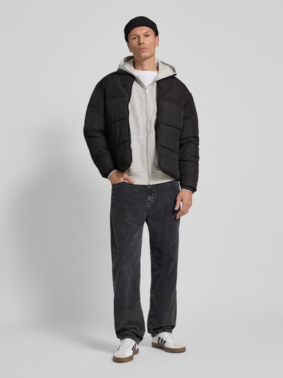 Jack & Jones Gewatteerd jack met opstaande kraag, model 'MAZE' Zwart - 1