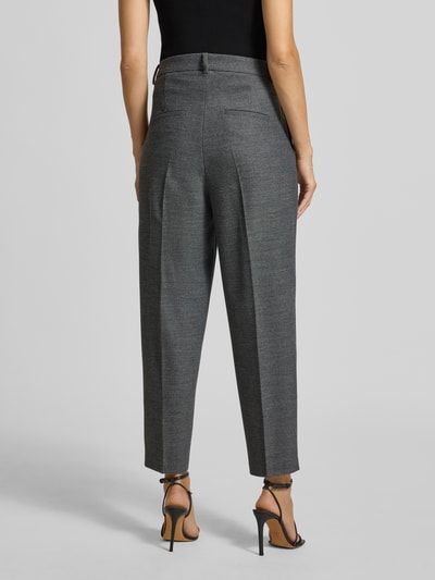 Cambio Spodnie materiałowe o kroju regular fit z zakładkami w pasie model ‘EMILIE’ Czarny 5