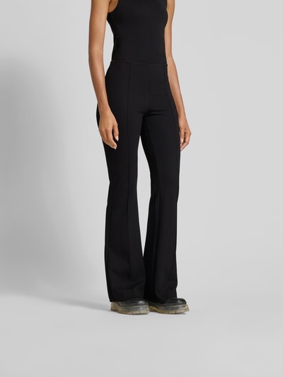 Filippa K Flared Stoffhose mit elastischem Bund Black 4