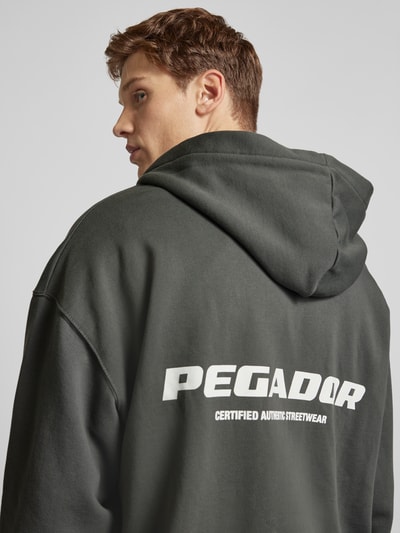 Pegador Oversized sweatjack met labelprint Antraciet - 3