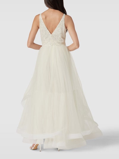 LACE & BEADS Bruidsjurk met pailletten Offwhite - 5