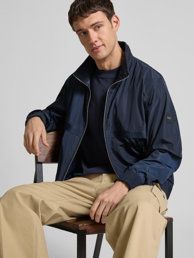 BOSS Regular Fit Blouson mit Label-Band Modell 'CELTIPO' Marine 3