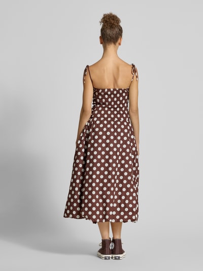 Amy Lynn Cocktailkleid mit Raffungen Modell 'Alexa' Dunkelbraun 5