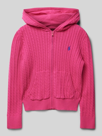 Polo Ralph Lauren Teens Strickjacke mit Kapuze Pink 1