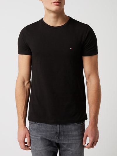 Tommy Hilfiger T-Shirt aus Bio-Baumwolle Black 4