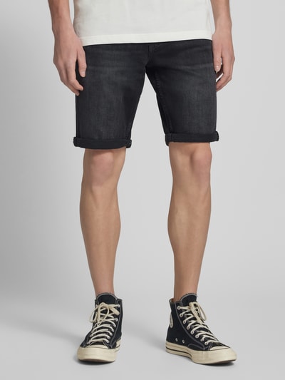 Tommy Jeans Slim Jeansshorts aus Baumwoll-Elasthan-Mix Black 4