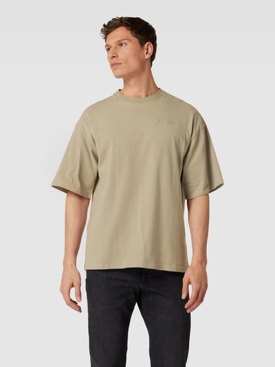 Sean John T-Shirt mit Label-Print Beige 4