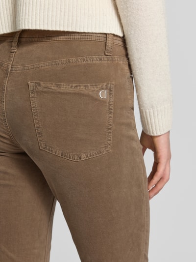 Cambio Cordhose in verkürzter Passform Modell 'PIPER CROPPED' Taupe 3